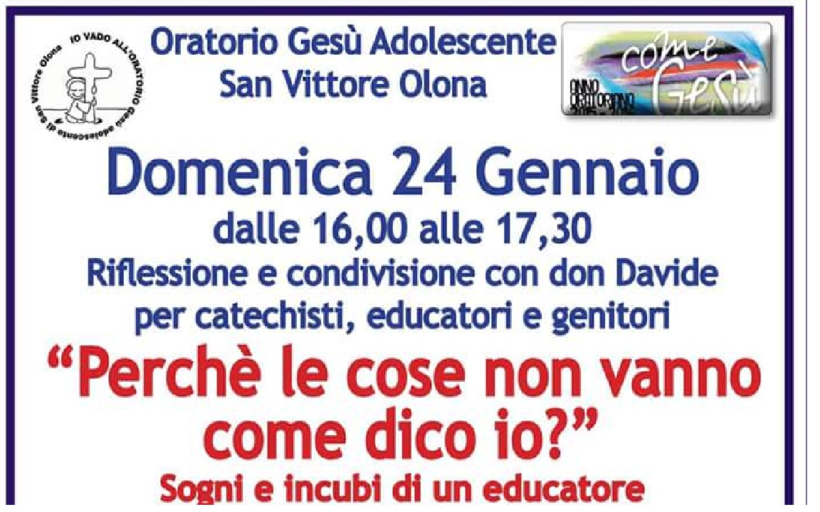 PROPOSTA INCONTRO PER GENITORI – ALLENATORI – DIRIGENTI – EDUCATORI