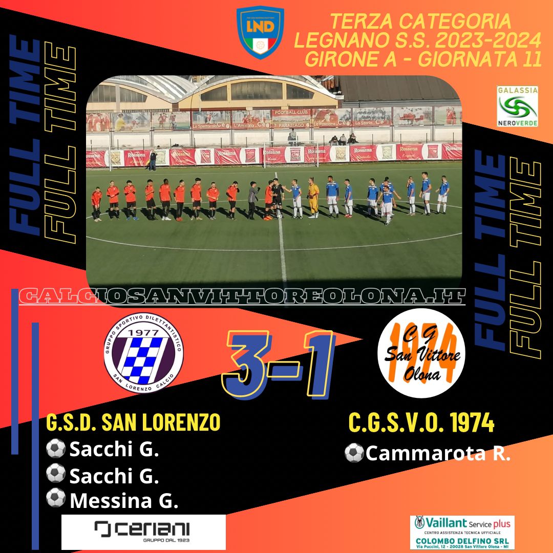 G.S.D. SAN LORENZO – C.G.S.V.O.: 3-1