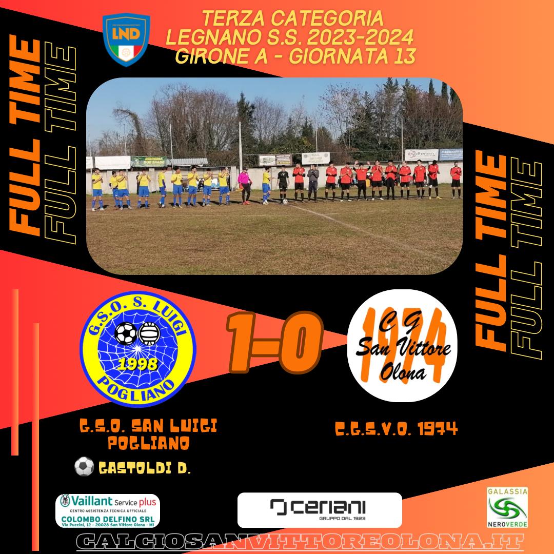 G.S.O. SAN LUIGI POGLIANO – C.G.S.V.O.: 1-0