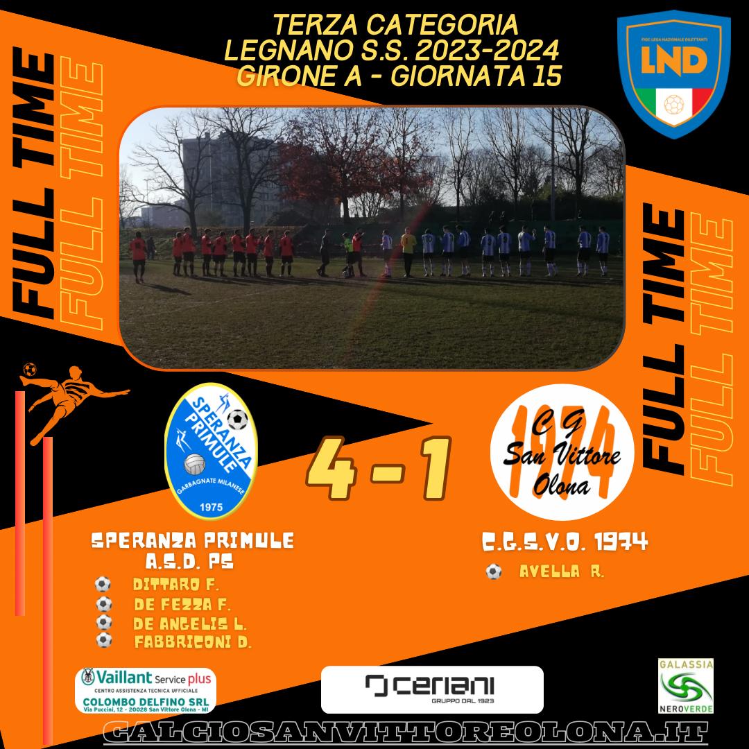 Speranze Primule ASD – C.G.S.V.O.: 4-1