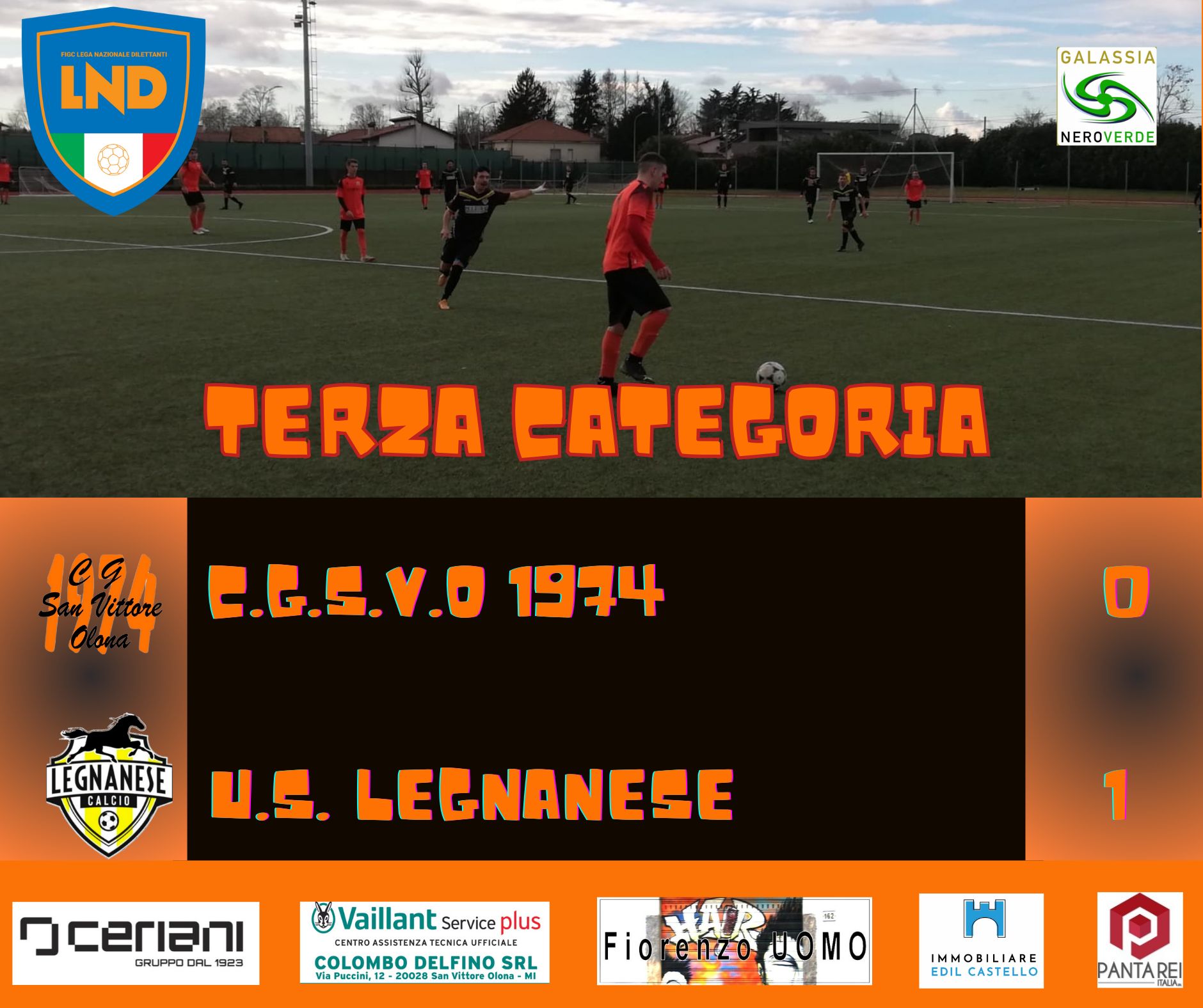 C.G.S.V.O – U.S. LEGNANESE: 0-1