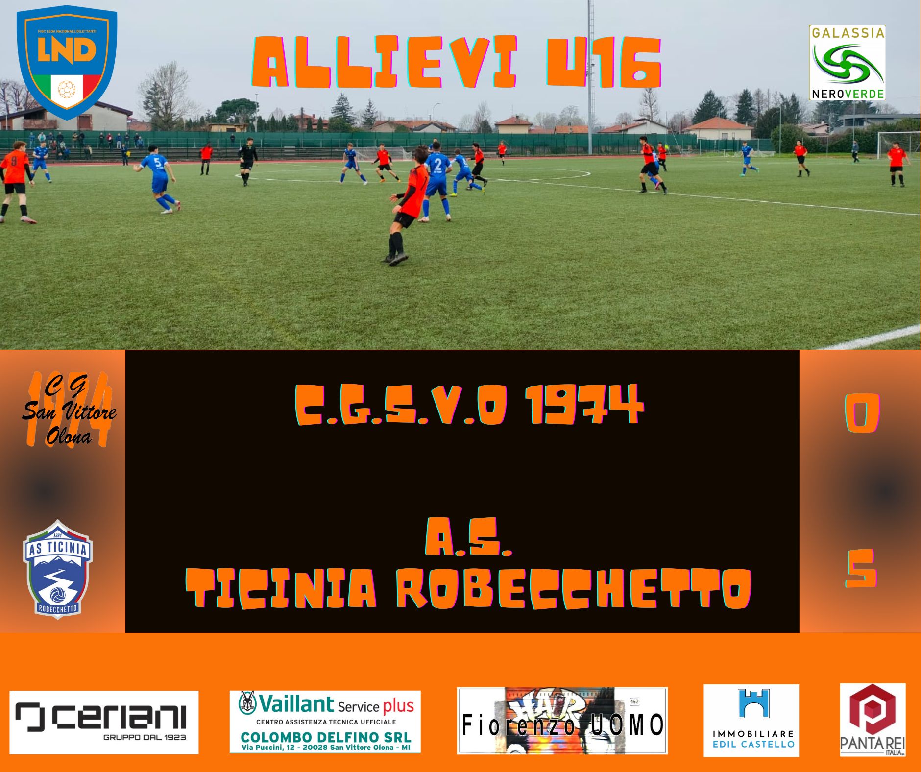CGSVO – Ticinia Robecchetto 0-5