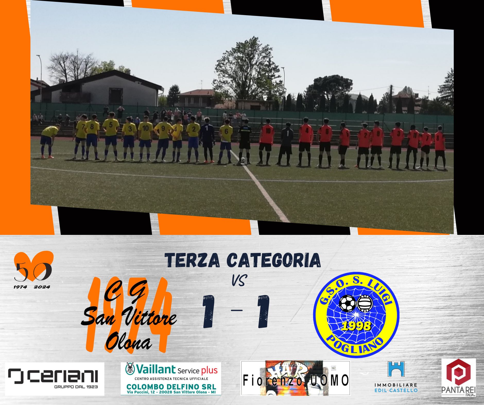 C.G.S V.O. -.San Luigi Pogliano 1-1