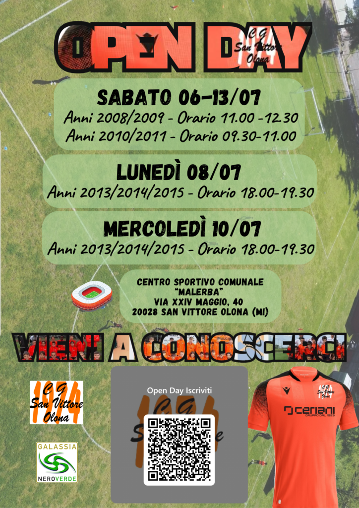 🌟 OPEN DAY Centro Giovanile San Vittore Olona 🌟