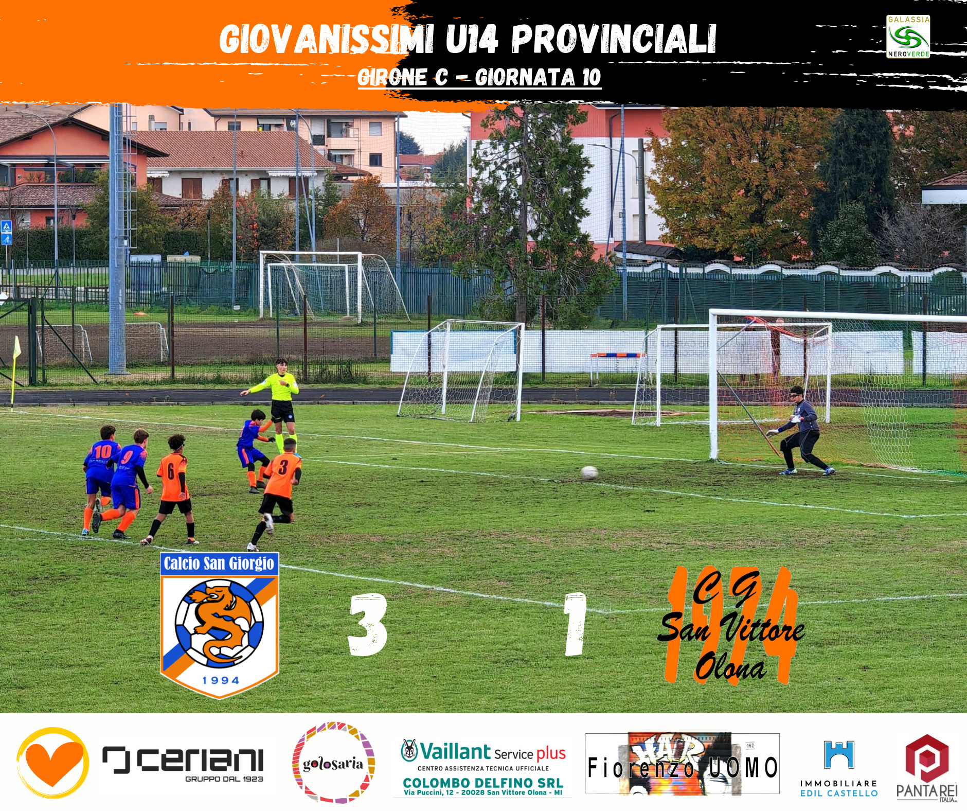 Sconfitta ma con grande carattere contro il San Giorgio ⚽️