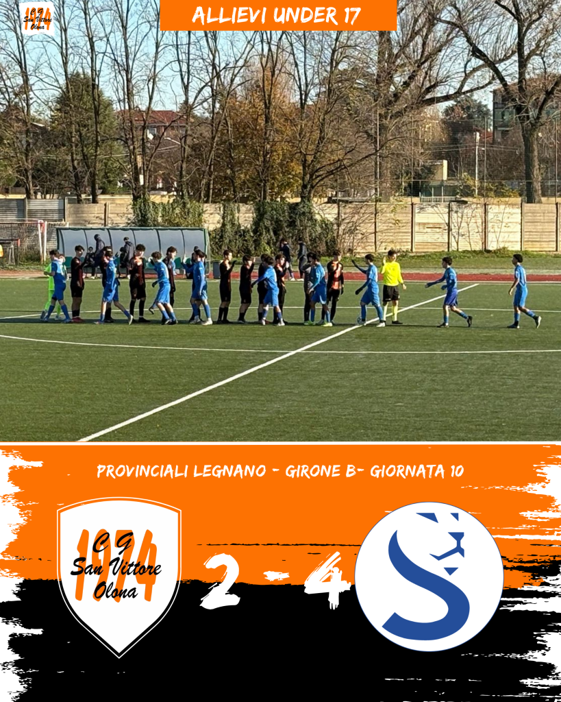 UNDER 17 – Sconfitta interna contro il Sedriano: una gara in salita