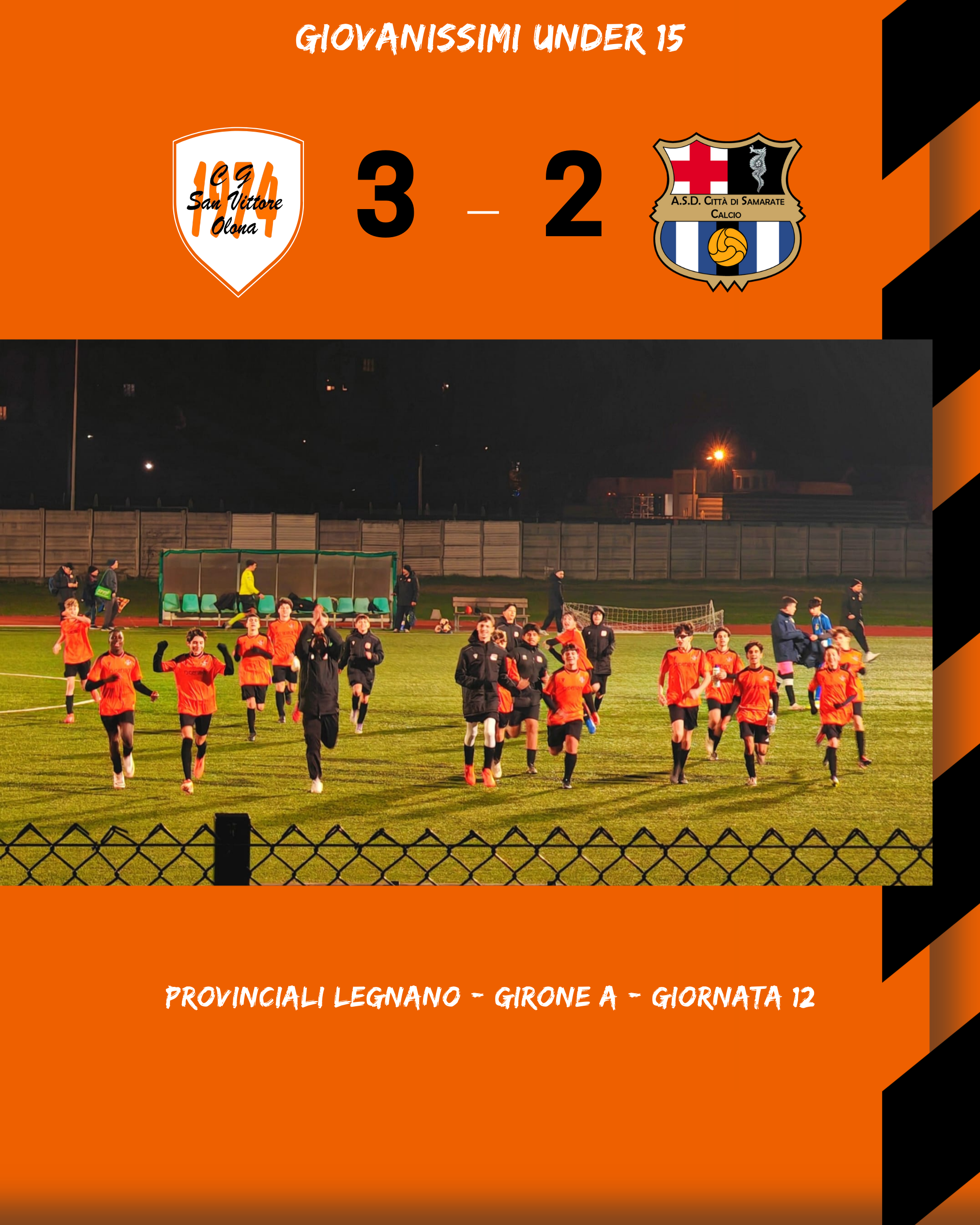 U15, vittoria di carattere: 3-2 al Città di Samarate!