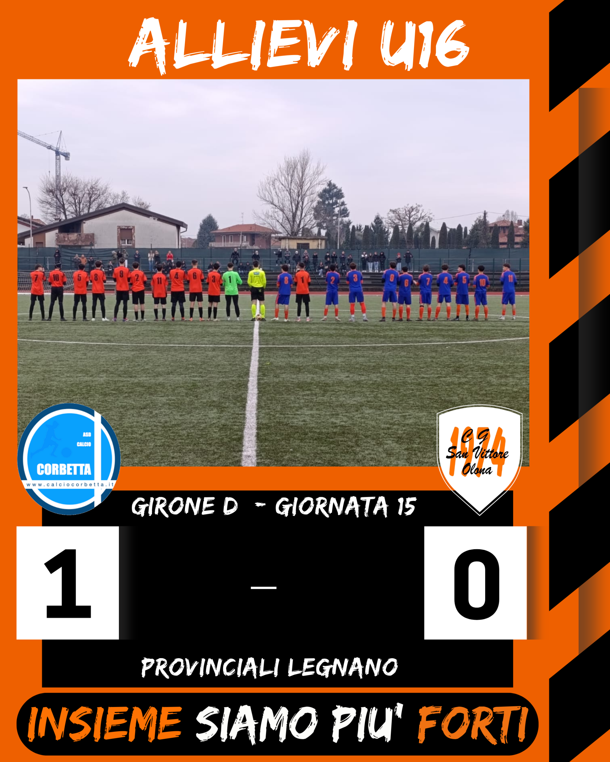 Continuità rimandata: U16 battuti a Corbetta