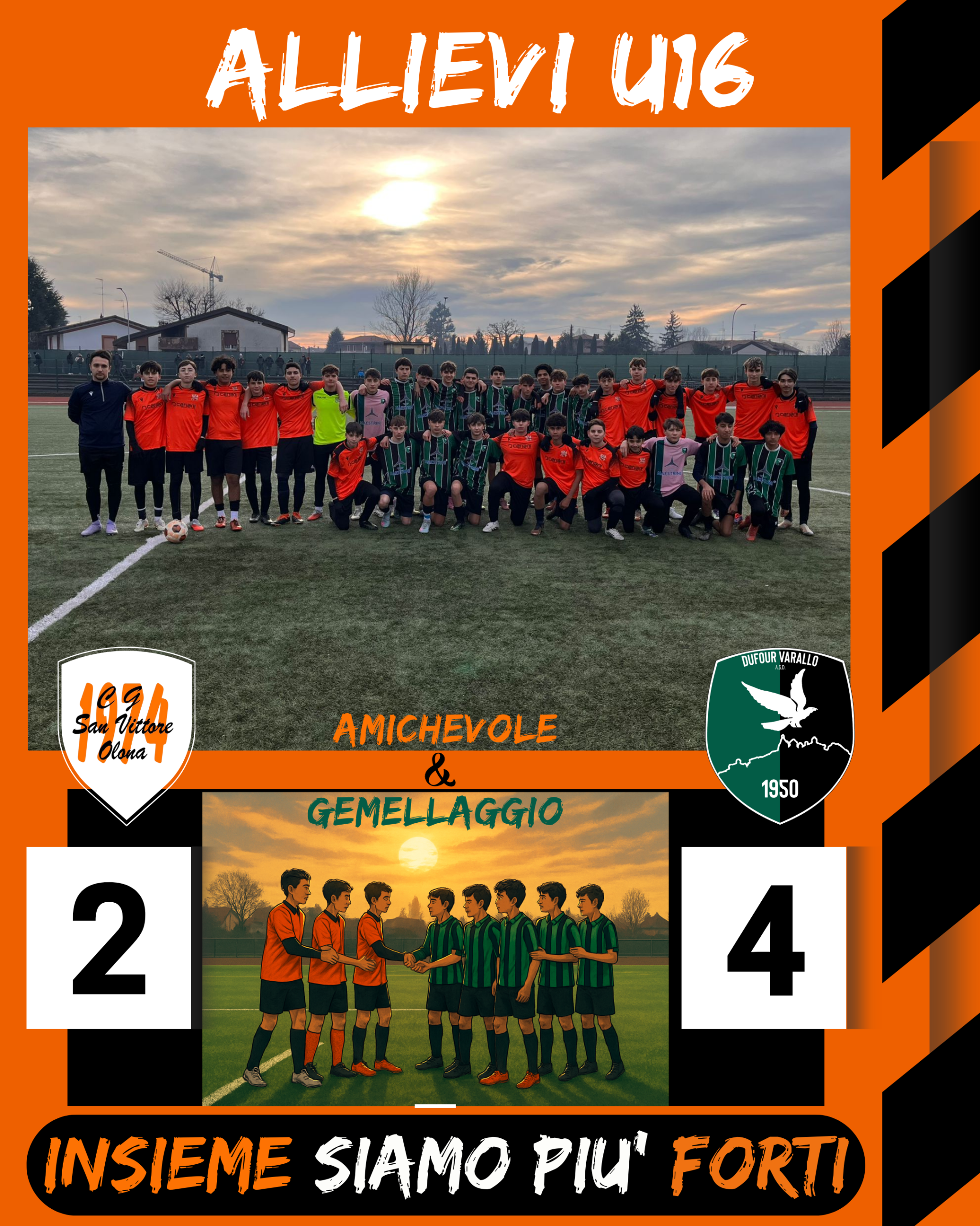 Allievi Under 16 – Amichevole e gemellaggio con il Dufour Varallo