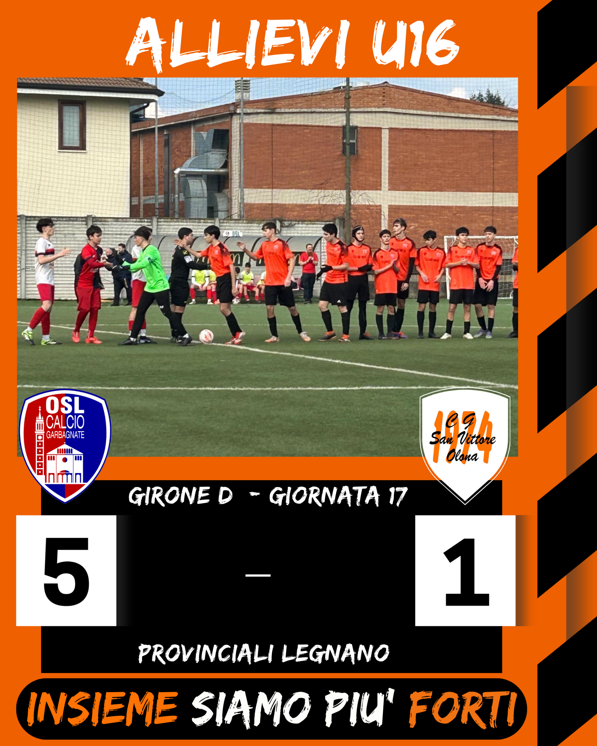 Una domenica in salita: U16 sconfitti a Garbagnate ma con segnali di reazione