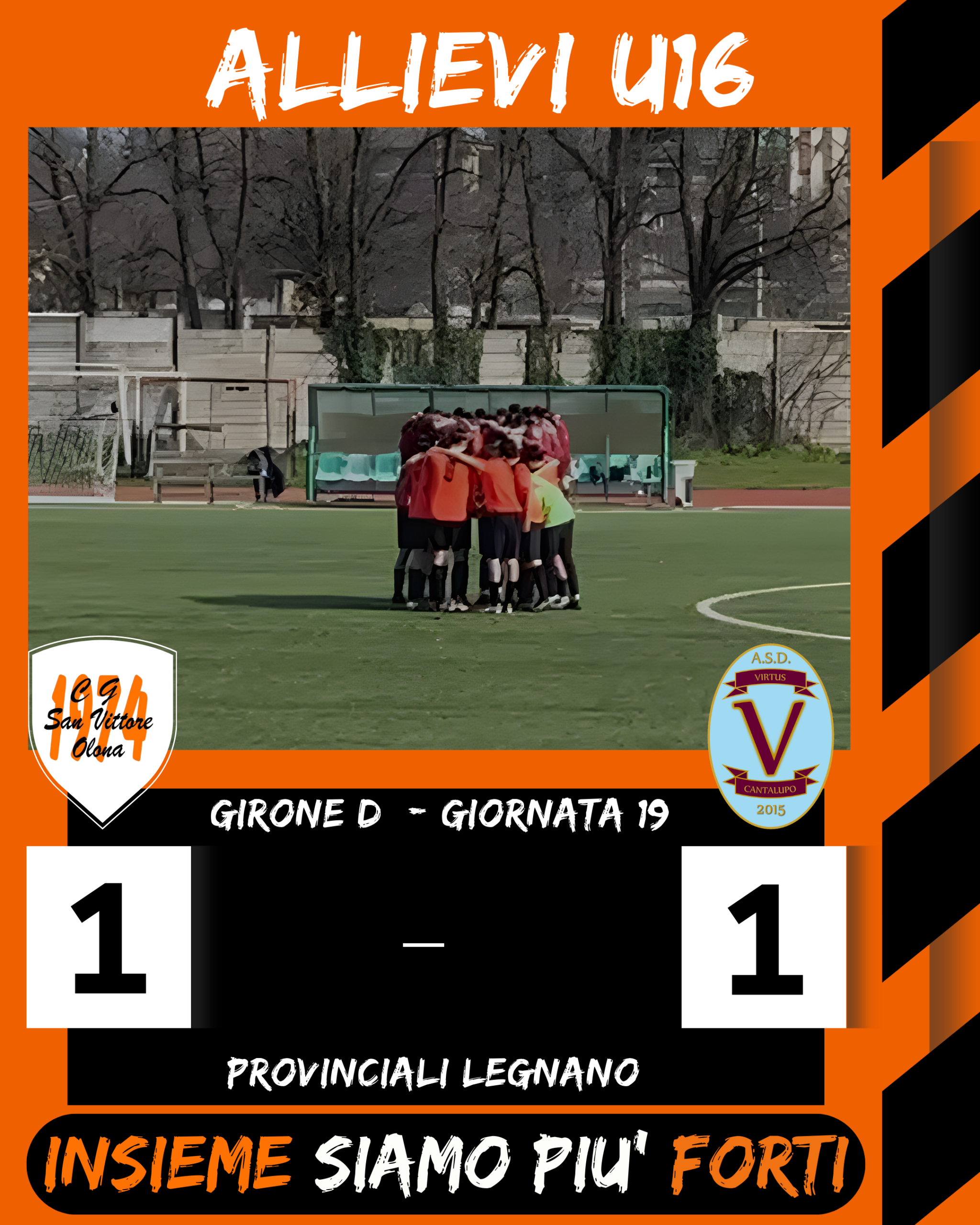 Derby di fuoco: gli U16 riprendono la Virtus Cantalupo nel finale