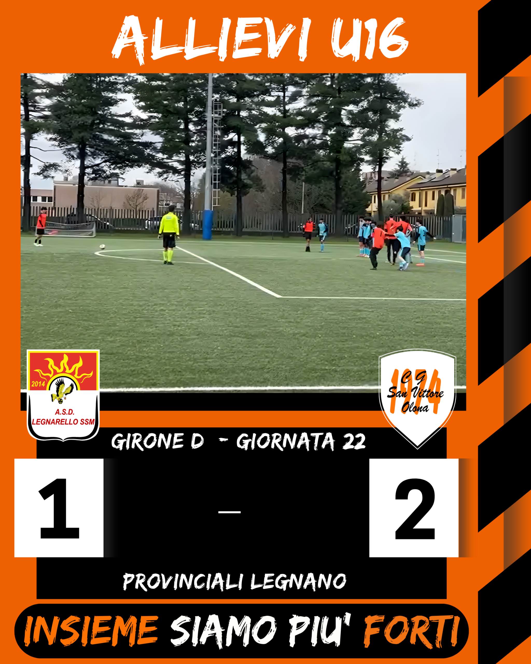 Colpo esterno a Legnarello: tre punti pesantissimi per gli U16