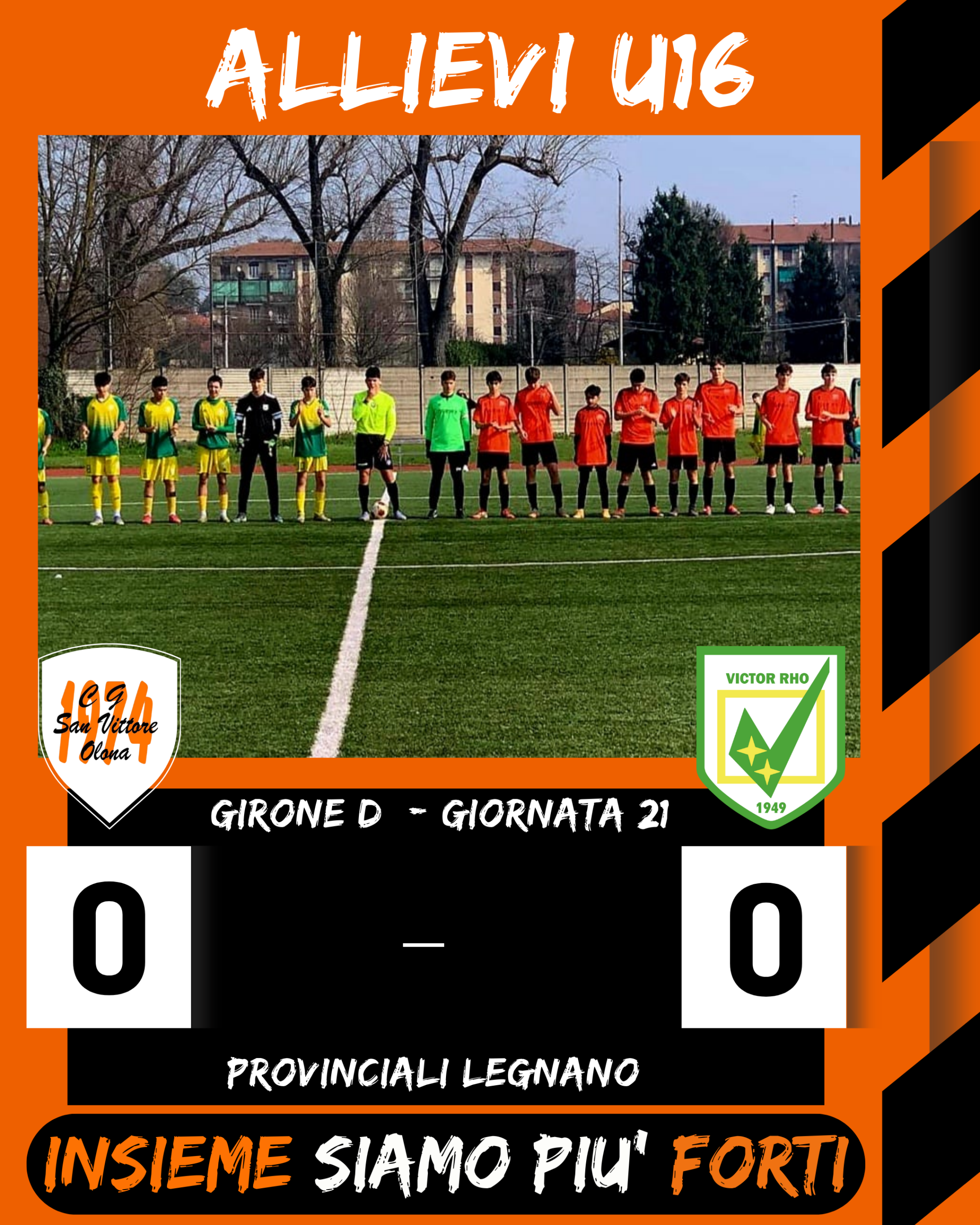 Solidità e personalità: gli U16 fermano la Victor Rho