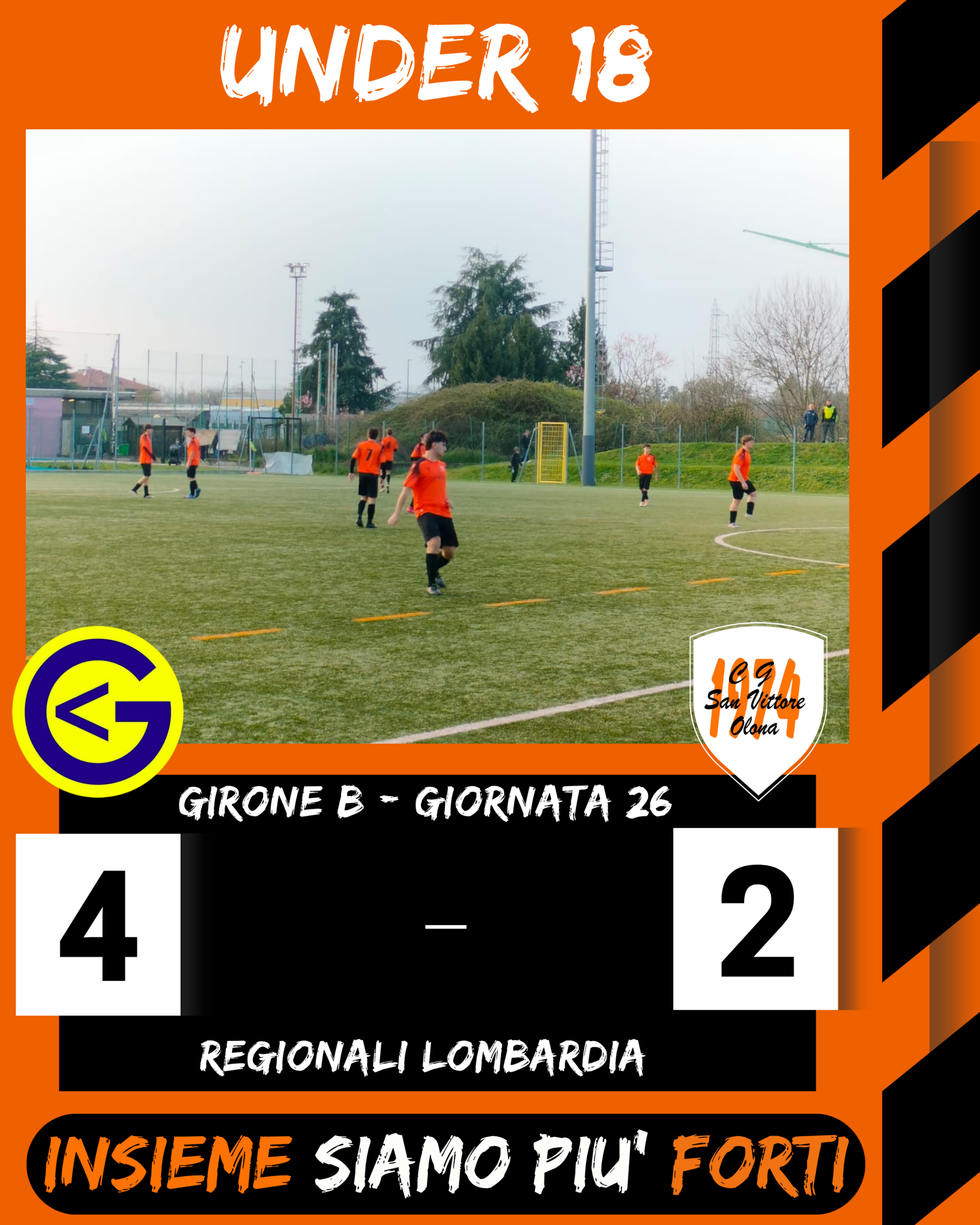 UNDER 18 – Sconfitta in trasferta per i nostri 2008 a Gorla