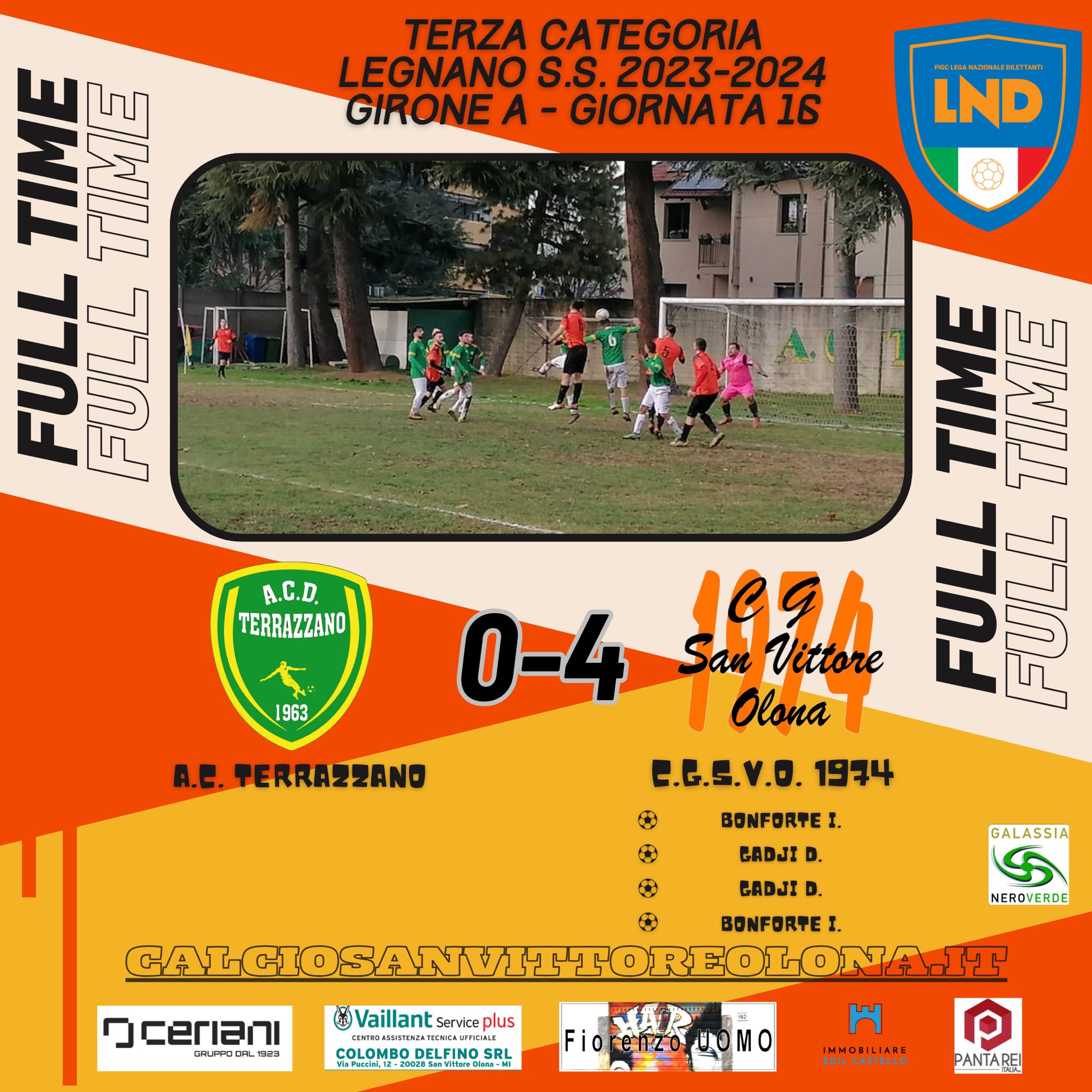A.C. Terrazzano – C.G.S.V.O.: 0-4 (🎥 Goal)